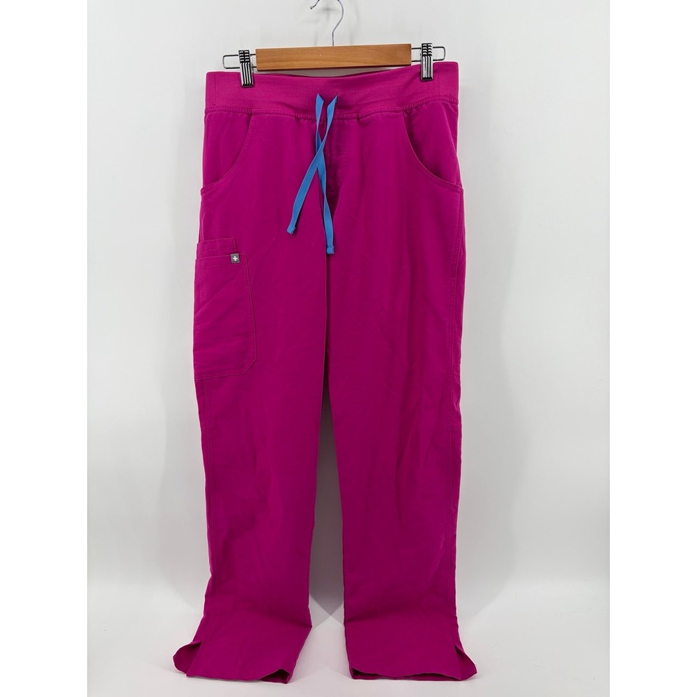 FIGS, Livingston Bright Pink Magenta Scrub Pants, Women's Size Small/Tall